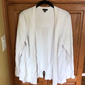 Talbots white cardigan